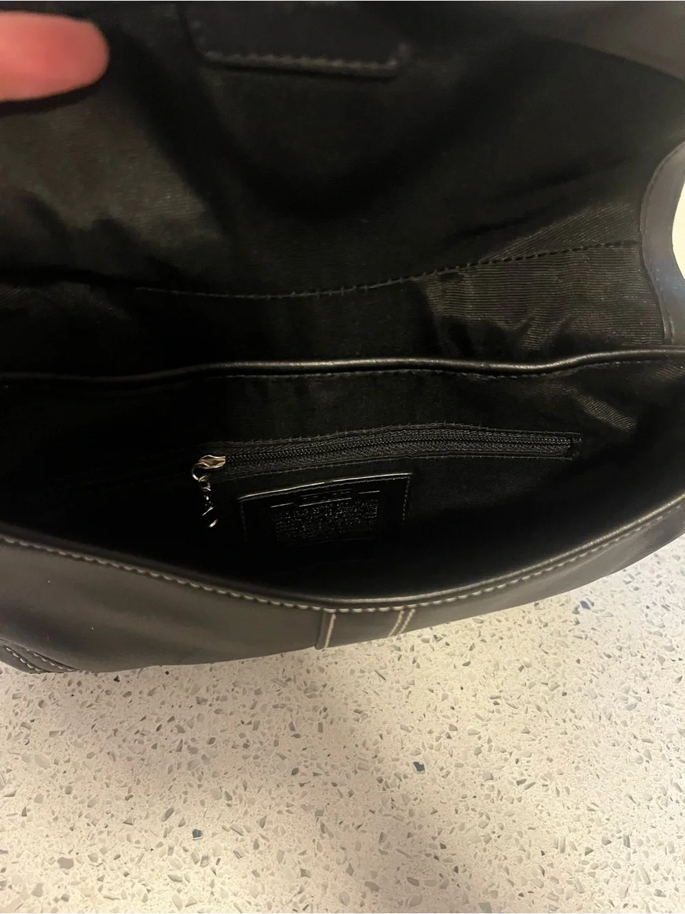 Authentic Coach Black Leather Soho Shoulder Bag